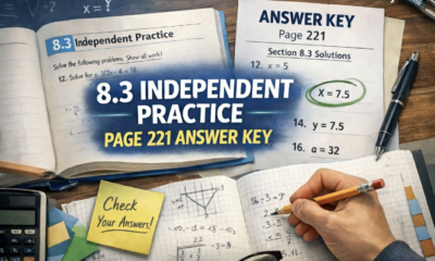 8.3 independent practice page 221 answer key Complete Guide