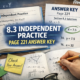 8.3 independent practice page 221 answer key Complete Guide