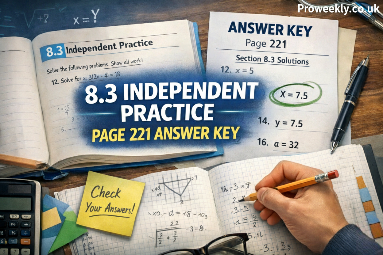 8.3 independent practice page 221 answer key Complete Guide